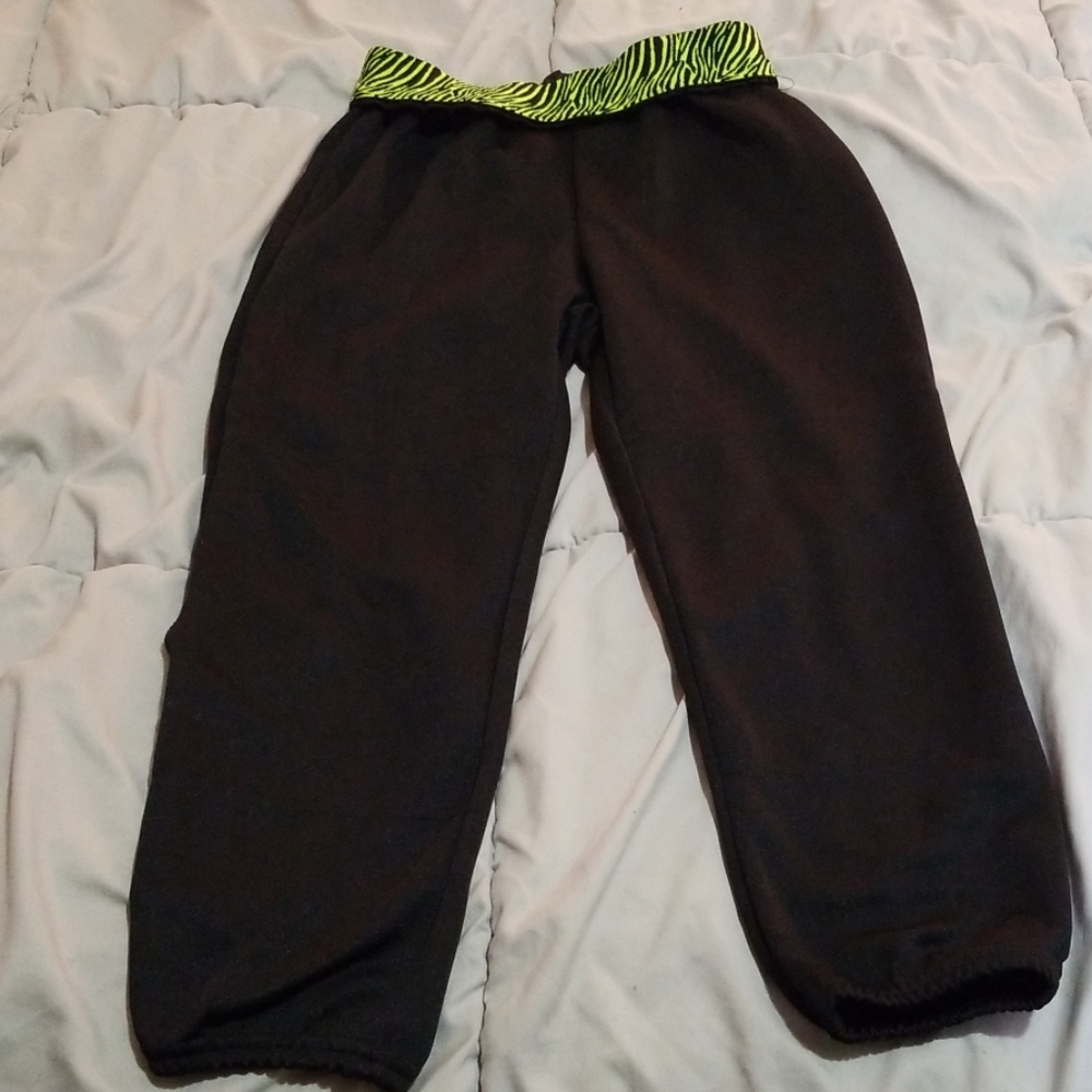 Soffe Printed Waist Girls Softball Pants Large L